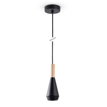Lámpara colgante Liora negro