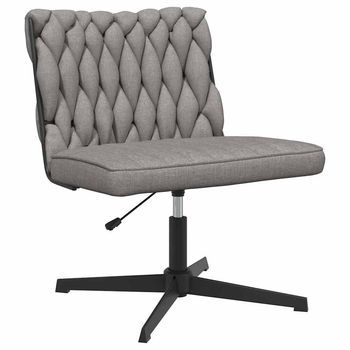 Silla De Oficina | Silla De Trabajo Giratoria De Tela Gris Claro