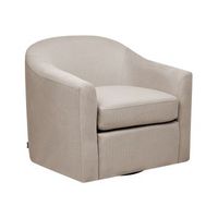 sillon giratorio de tela tapizado de poliester hidrofugo asiento grueso gris pardo magnor