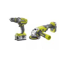 kit combinado sin cable 18v 2piezas - ryobi