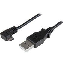 Cable de 1m Micro USB con conector acodado a la derecha - Cable de Carga y SincronizaciÃ³n
