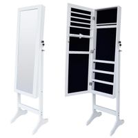 espejo joyero madera y vidrio adec 36x40x155 cm
