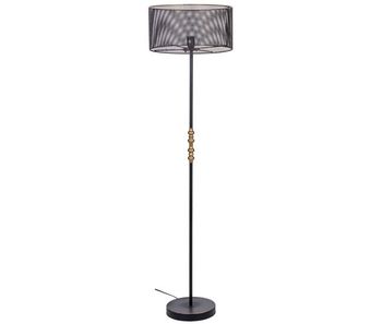 Lámpara de pie de metal negro 39.5x39.5x139/152.5h cm