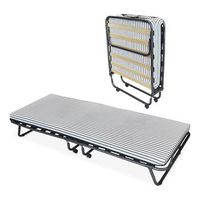 cama plegable con colchon de 80 x 190 cm plegatin con colchon de invitados estructura de metal con 4 ruedas practica y funcional