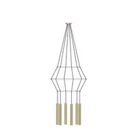 lampara colgante rose 6 luces