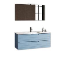 composicion bano 4 piezas solmira azul tiffany en mdf