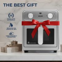 olla de aire caliente saludable sin aceite con cesta de acero inoxidable 304 calentamiento de circulacion rapida de 1700w gran capacidad familiar de 65l