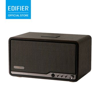 Altavoz de Mesa Retro EDIFIER S300, HiRes LDAC, AirPlay2, WiFi Dual, Bluetooth 5.4, Bajos de 5.5 Pulgadas, Tweeter Dual de 1.25 Pulgadas, USB-C, AUX, Control Remoto, Aplicación para el Hogar