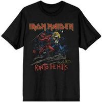 iron maiden tops y camisetas number of the beast run to the hills para mujer