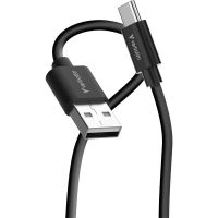 cable usb verbatim 32393 1 m usb a a usb c usb 20 negro y blanco