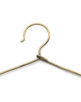 Percha de latón en dorado 34x16x0,5 cm