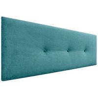dhome cabecero de pana liso con botones 150x50 camas 150160 - turquesa