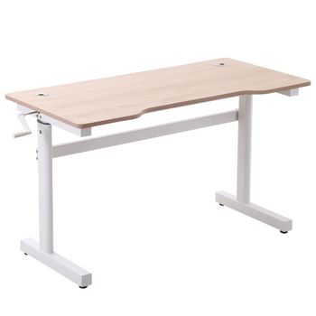Escritorio de pie 120x60x117 cm madera natural
