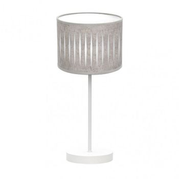 Sobremesa Piron 1xe14 Blanco/cemento Gris 42x17x17 Cm marca FABRILAMP