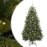 arbol de navidad  decoraciones de navidad artificial verde 210 cm pvc y metal