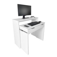 escritorio nexo extensible  blanco  diseno moderno y funcional  90x865x66 cm