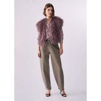liu jo pantalones pantalones balloon con micro-strass para mujer