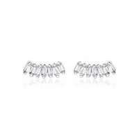 pendientes de mujer de plata 925 con circonita