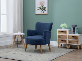 Knightley Midnight Blue Armchair