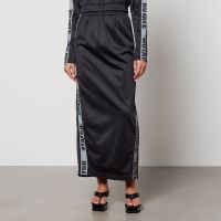 rotate logo-print shell maxi skirt - s