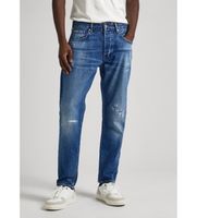 pepe jeans para hombre pm207392rg9 jeans tapered azul 3132 casual algodon denim sostenible