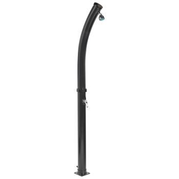 Ducha Solar Independiente De Exterior Pvc Con Energía Solar Negro Engabao