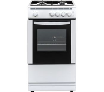 CURRYS ESSCFSGWH18 50 cm Gas Cooker - White, White
