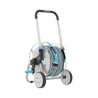 conjunto de riego carro portamnguera manguera 9 piezas