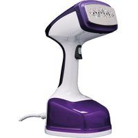 high street tv verti steam pro hand steamer - white  purple white