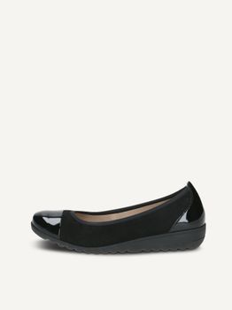 CAPRICE Ballerina, black, made of Leather, Size 41