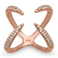 plata 925 banada en oro rosa xing