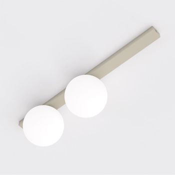 Regleta de techo ereni moca opal (2 luces)