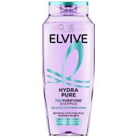 lroreal paris elvive hydra pure 72h purifying shampoo with hyaluronic  salicylic acids for oily scalp  dehydrated lengths 500ml