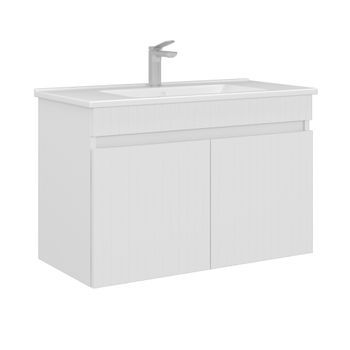 Mueble Para Lavabo  - 85 X 45 X 57 Cm - Blanco Mate