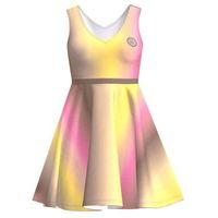 vestido bidi badu spectrum marron amarillo