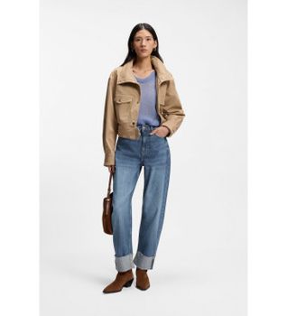 BOSS para mujer. 50552349 Jeans Ballon azul (29/28), Casual, Algodón, Denim