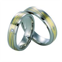 alianzas oro blanco y amarillo 5mm