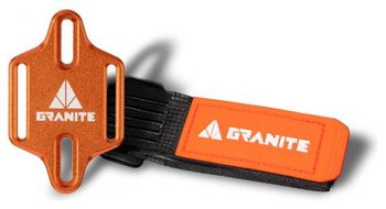 Portabidon naranja portaledge con diseno de granito y correa con tornillo