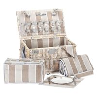 cesta picnic de mimbre chinon para 6 personas