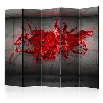 Biombo - Red Ink Blot Ii (225x172 Cm)