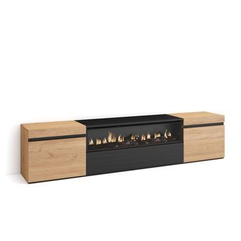 Mueble Tv, Televisión, Muebles De Salón, Almacenaje, 200x45x35cm, Para Tv Hasta 80