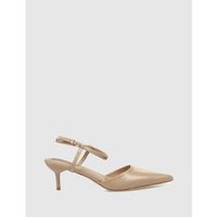 kamome trends zapatos de tacon salon tina nude para mujer