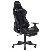 silla de oficina de piel sintetica negro 126 - 136 cm gaming reposabrazos giratorios reposapies ajustable altura moderno victory