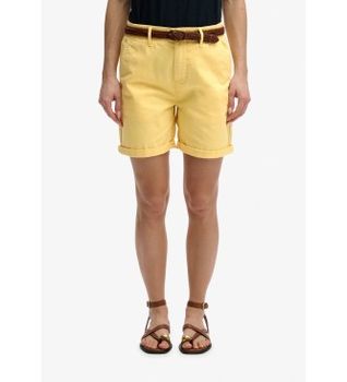 Superdry para mujer. W7110520A Shorts Chino amarillo (S), Casual, Algodón