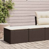 set sofas jardin y cojines 2 uds  juego de muebles de jardin ratan sintetico acacia marron cfw16038