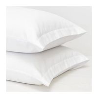 funda almohada 50 algodon 50 poliester hotel  10 uds 45x180 2 bocas abiertas blanco