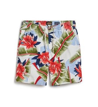Superdry para hombre. M7110432A Pantalón corto Bermuda azul (M), Casual, Algodón