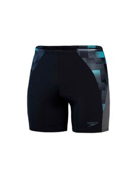 Jammer de Natación Speedo Hombre Eco End+ Max Splice Mid Jammer Negro/Charcoal