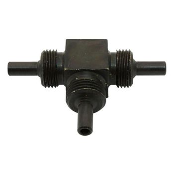 Conexión manguera de freno Allegri 3 vías recta M10x1 macho alu negro