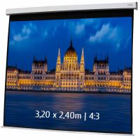 kimex pantalla de proyeccion electrica 320x240m formato 43